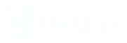 A black and white image of the word spark.